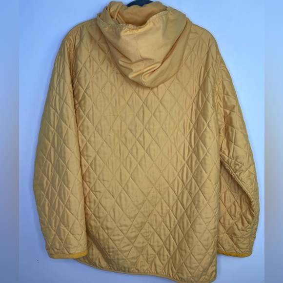 VINTAGE Simons quilted corduroy collar yellow jacket - Picture 7 of 13